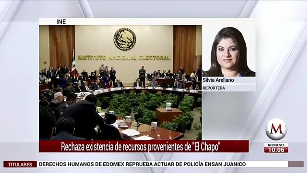 INE rechaza recursos provenientes de 'El Chapo'