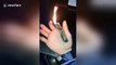 Man shows off masterful magic tricks using his lighter