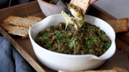 Baked Brie with Olive Tapenade