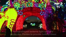 Giant animal lanterns light up Paris's Jardin des Plantes