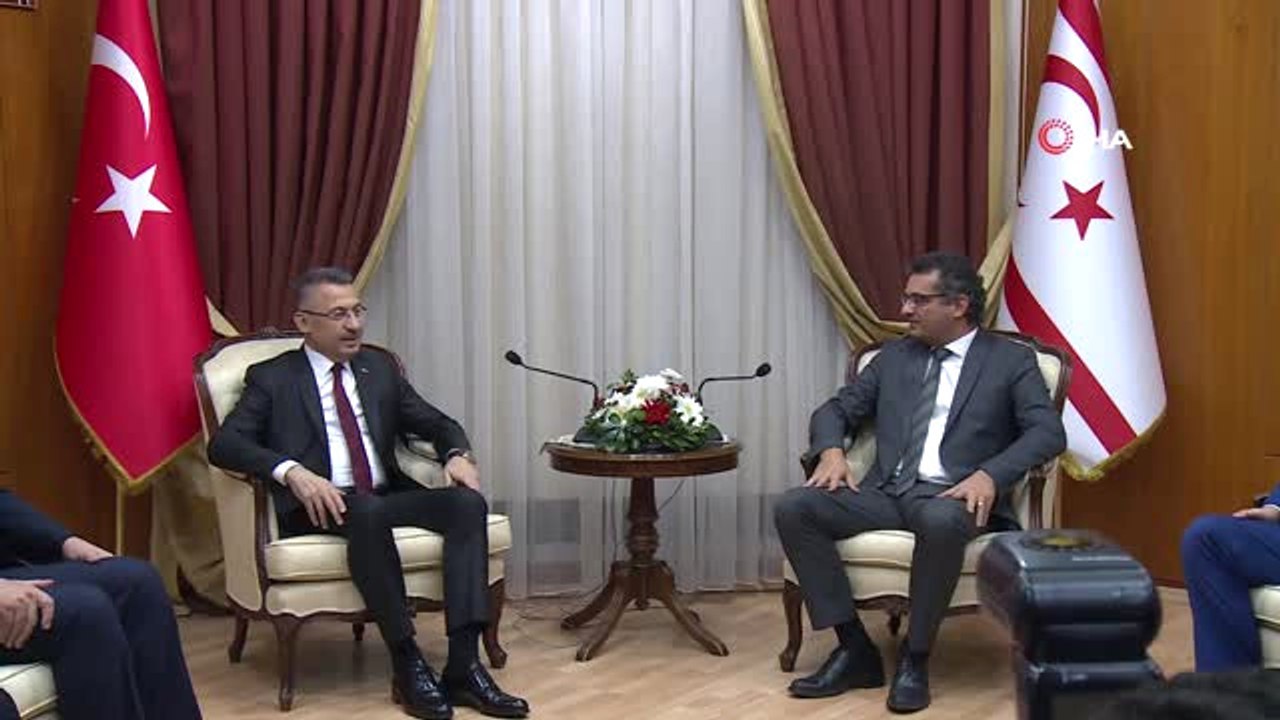 Cumhurbaşkanı Yardımcısı Oktay, KKTC Başbakanı Erhürman ile Görüştü