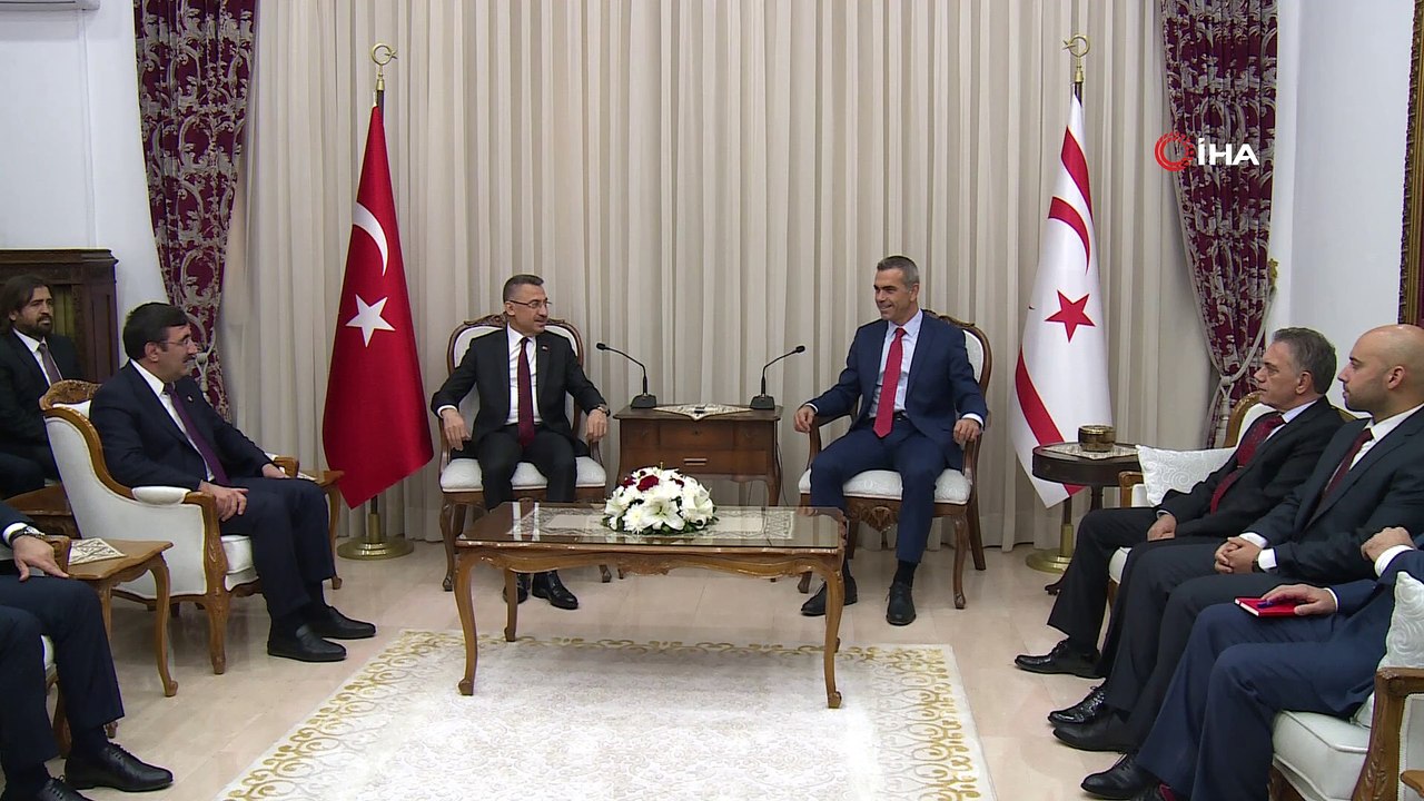 - Cumhurbaşkanı Yardımcısı Oktay, KKTC Meclis Başkanı Uluçay ile bir araya geldi- Cumhurbaşkanı Yardımcısı Fuat Oktay:- “Kıbrıs Türklerinin çıkarına olmayan hiçbir konunun oldubittiye getirilmesine müsaade etmeyeceğiz”