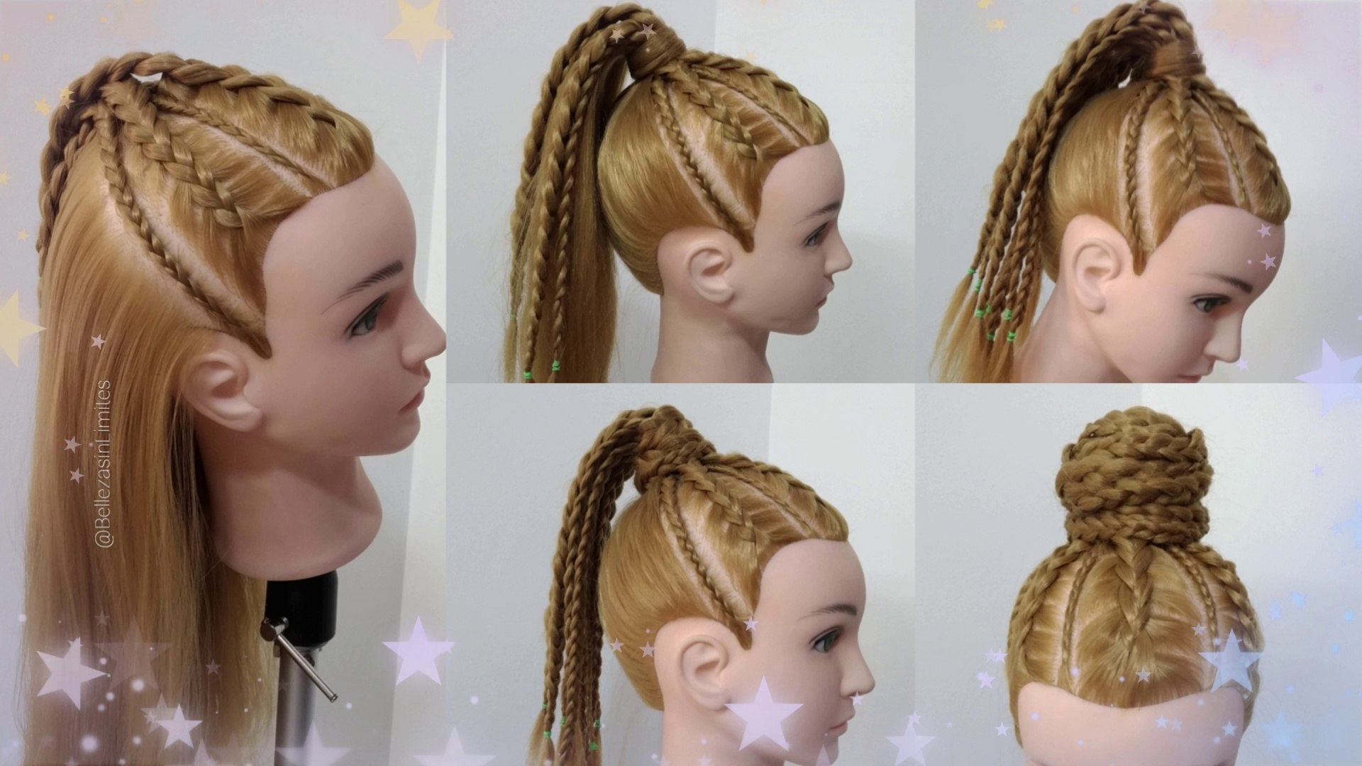 5 Peinados En 1 Con Trenzas Africanas Cornrows By Belleza Sin