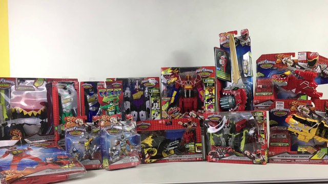 Power Rangers Dino Charge Toy Haul Megazord T Rex Morpher || Keith's Toy Box