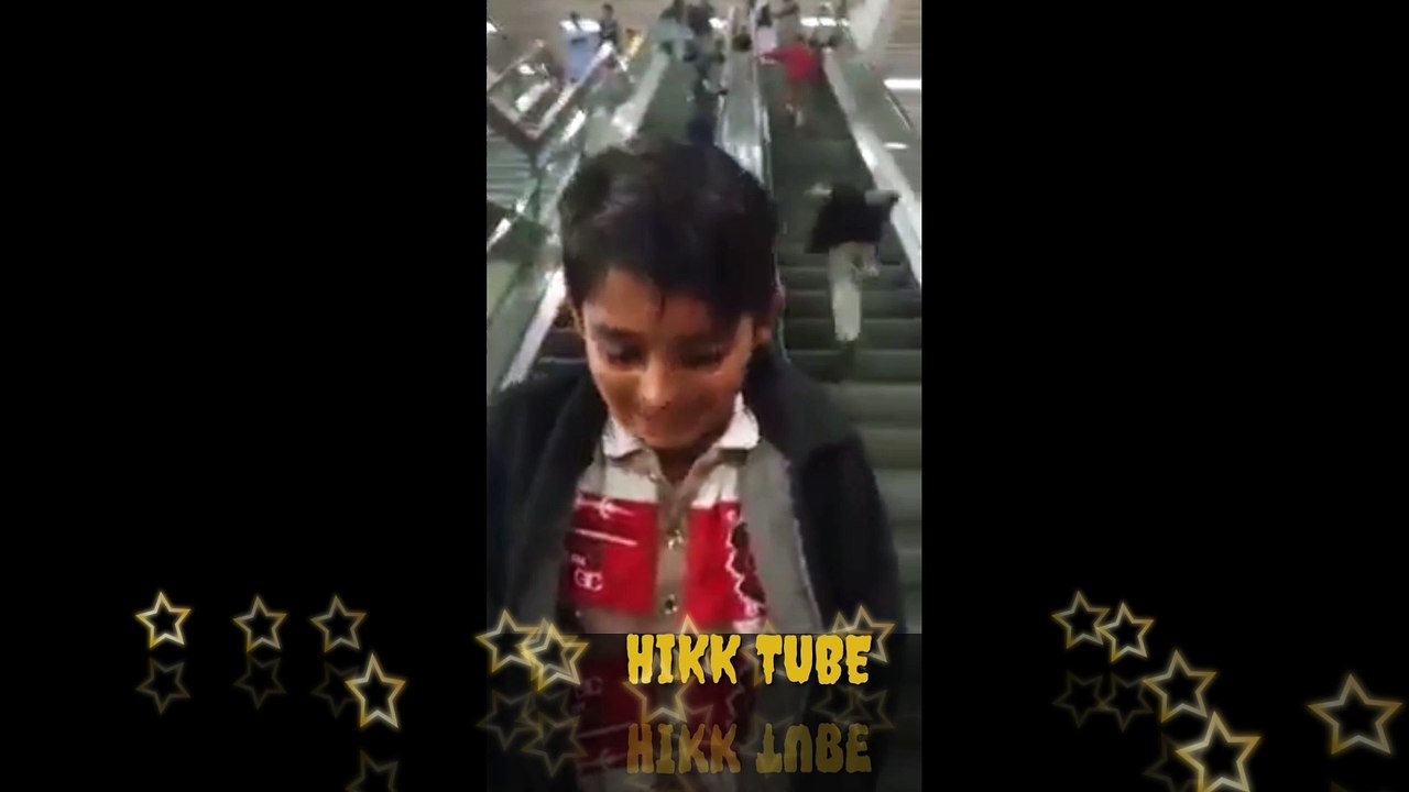Pakistani funny Kids sliding The Stairs