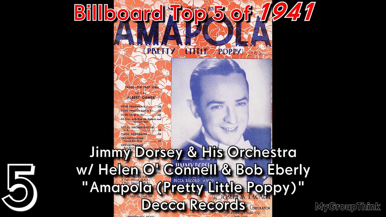 75 Years of Billboard Top 5 Year-End Hits (1941-1959)