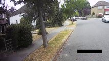 Near head On with cyclist on the wrong side of the road