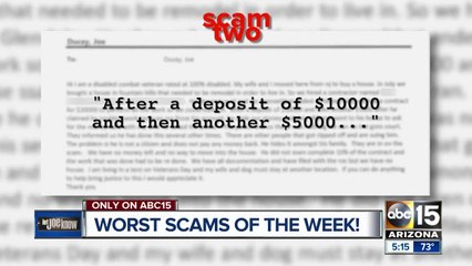Biggest scams in the Valley this week