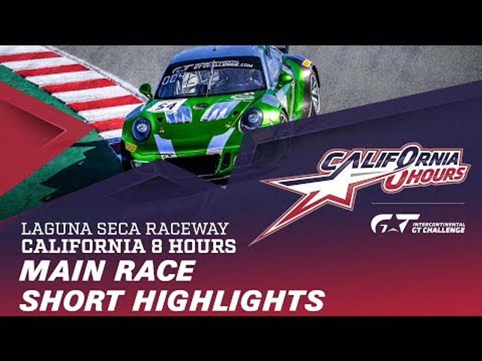 Short Highlights - Main Race - California 8 Hours 2018 - Intercontinental GT Challenge.