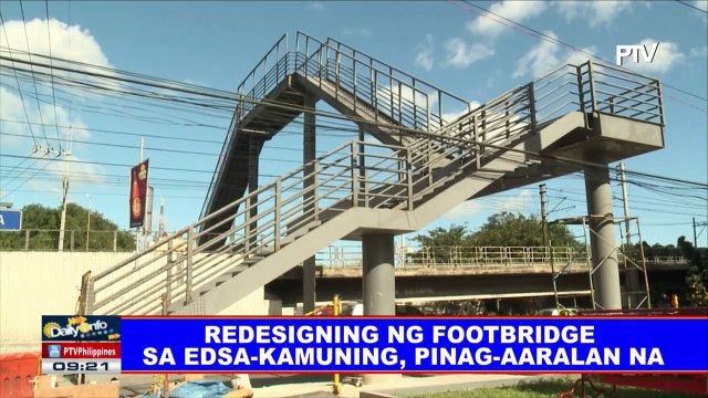 Redesigning ng footbridge sa EDSA-Kamuning, pinag-aaralan na