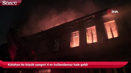 Descargar video: Kütahya’da büyük yangın! 4 ev kullanılamaz hale geldi