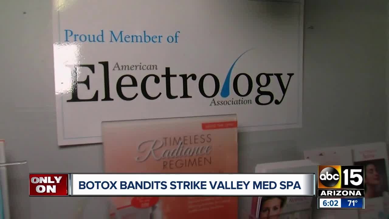 Phoenix spa owners seek help catching "Botox bandits"