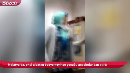 Malatya’da, okul aidatını ödeyemeyince çocuğu anaokulunda atılan baba isyan etti