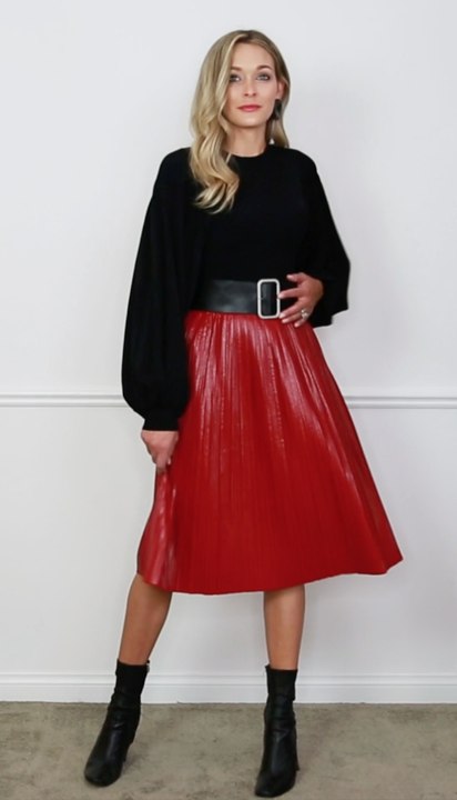 Get Trending: Three Ways To Style A Pleated Skirt