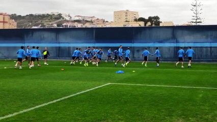 Málaga, Último Entrenamiento del Equipo Antes de Recibir al Nástic