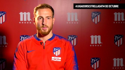 Oblak, Mejor Atlético en el Mes de Octubre