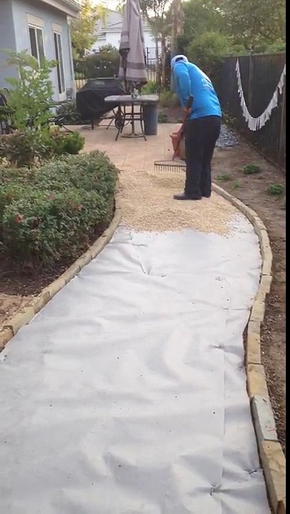 Gravel Walkway Installation in Santa Barbara