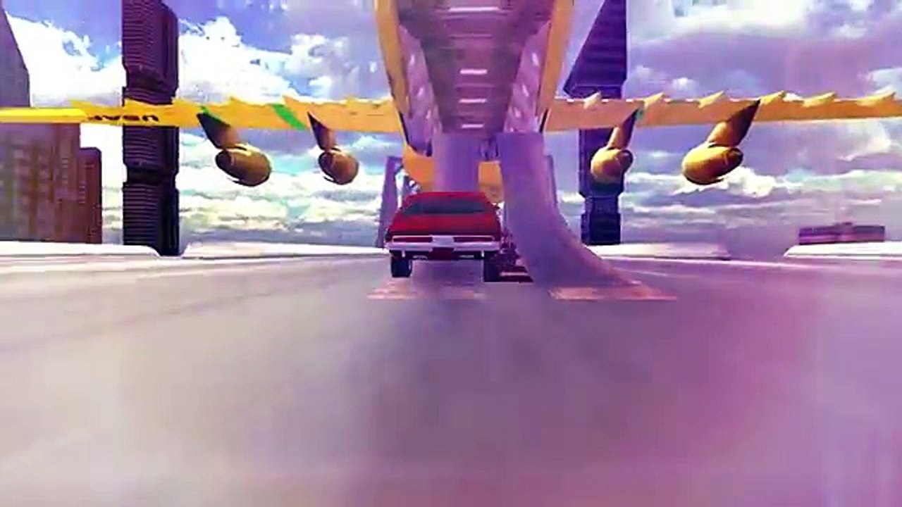 Jet car stunts car   racing flaying car racing games...