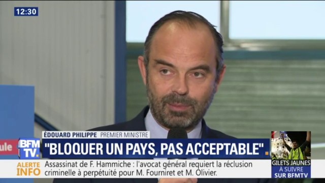 Gilets jaunes: On peut manifester mais bloquer un pays n'est pas acceptable , estime Edouard Philippe