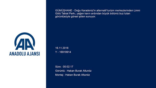 Limni Gölü'nde kar güzelliği büyülüyor - GÜMÜŞHANE