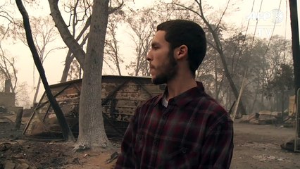 California fires: Man searches for relatives
