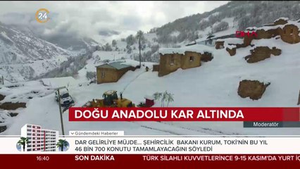 Doğu Anadolu kar altında