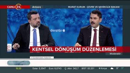Çevre ve Şehircilik Bakanı Kurum, büyük müjdeyi 24 TV'de verdi