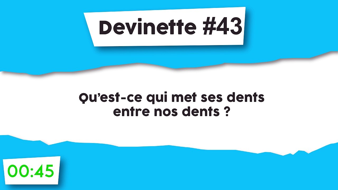 Énigme #43 : Des dents dans des dents