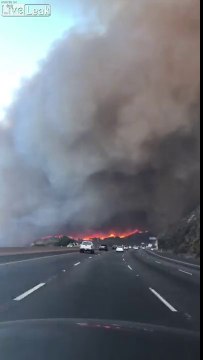 Traversée du feu en californie en voiture : la panique dans les voix de cette famille !