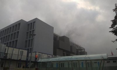 Fındıklı'da müze inşaatında yangın 