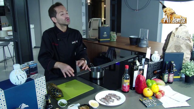 MI PULPITO A LA GALLEGA TRIGOTO CON CHIPIRONES DE LA RIA Y SOBRASADA DE BELLOTA