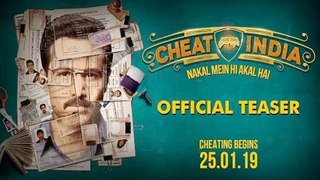 Cheat India (Official Trailer) Emraan Hashmi | New Movie 2018