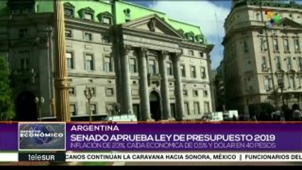 Argentina: Senado aprueba el presupuesto 2019