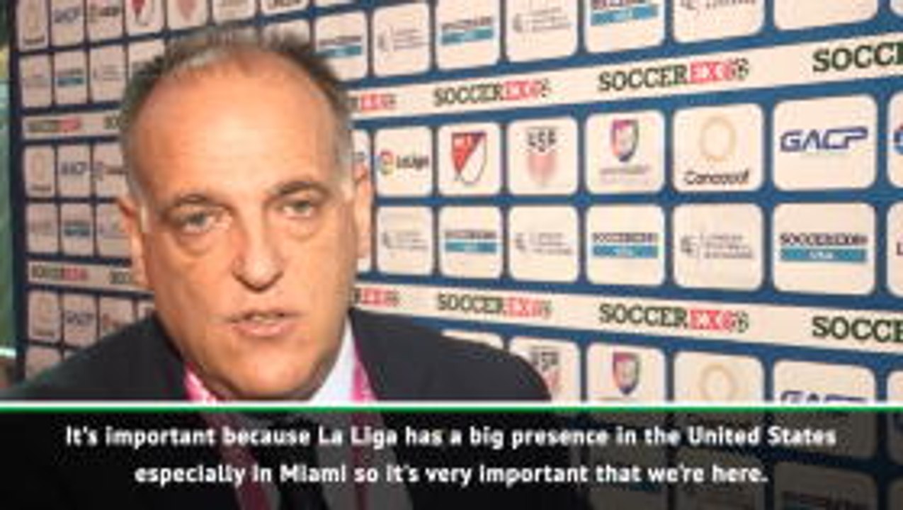 La Liga should have a presence in the USA - president Tebas