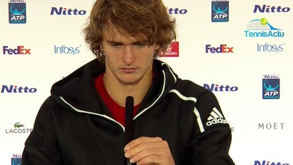 Скачать видео: ATP - Nitto ATP Finals 2018 - Alexander Zverev avant de jouer Roger Federer en demies du Masters à Londres