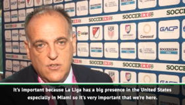 La Liga should have a presence in the USA - president Tebas