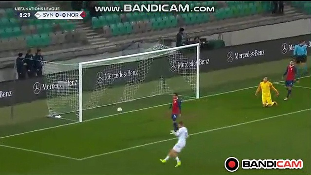 Goal Verbic (1-0) Slovenia  vs Norway