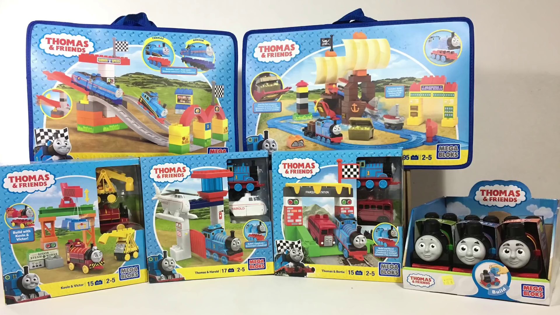 Thomas and Friends Mega Bloks Toy Haul Hidden Treasure Railway Race Day Keith s Toy Box