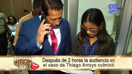 Después de 2 horas la audiencia en el caso de Thiago Arroyo culminó