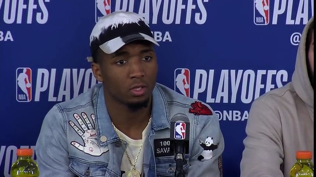 Crowder, Rubio & Gobert postgame interview Jazz vs Thunder Game 5 April 25, 2018 NBA Playoffs