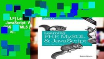 [P.D.F] Learning PHP, MySQL   JavaScript: With jQuery, CSS   HTML5 (Learning Php, Mysql,