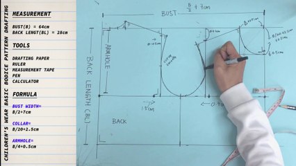 DIY : PART1  - KIDSWEAR BASIC BODICE DRAFTING
