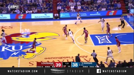 Louisiana-Lafayette vs. No. 2 Kansas Basketball Highlights (2018-19)