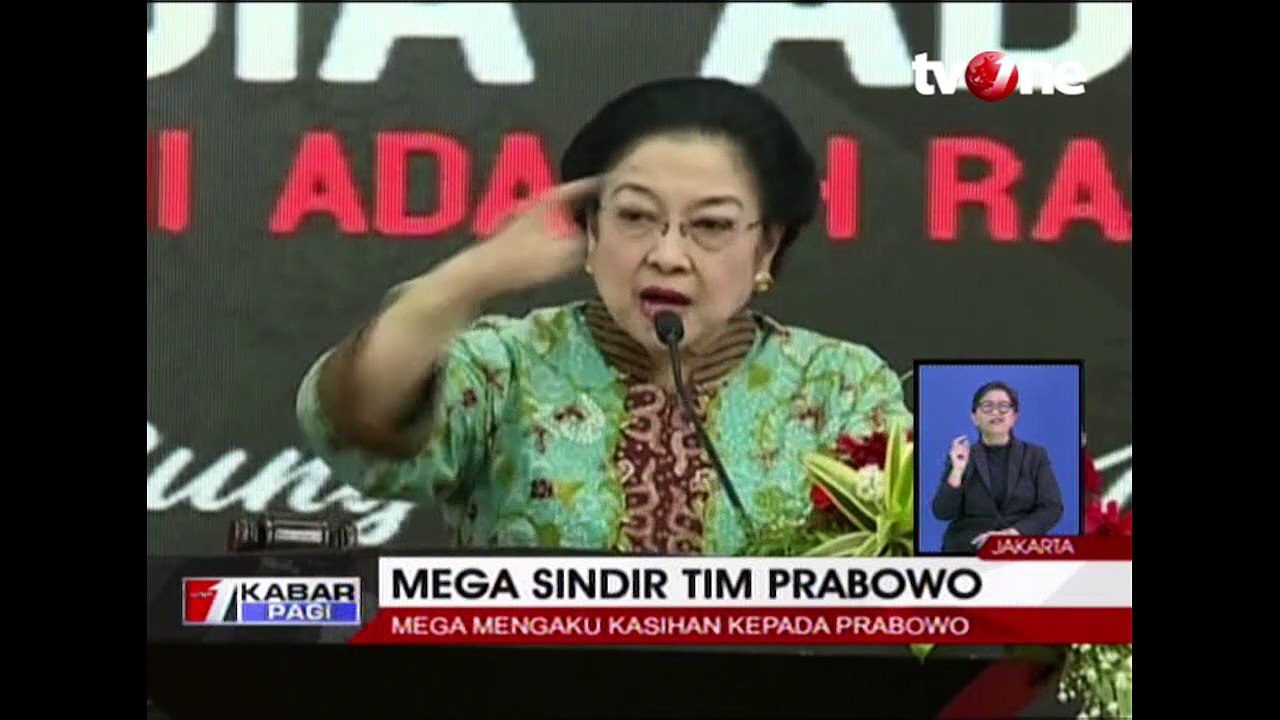 Mega Mengaku Kasihan Kepada Prabowo