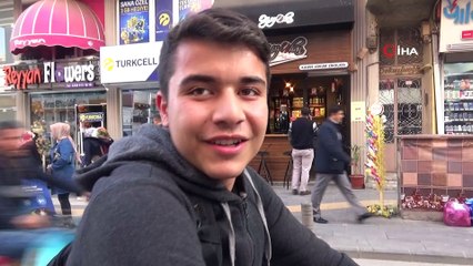 Bisiklette tehlikeli yolculuk kamerada