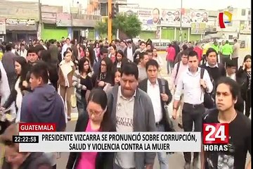 Guatemala: presidente Vizcarra participa en la XXVI Cumbre Iberoamericana