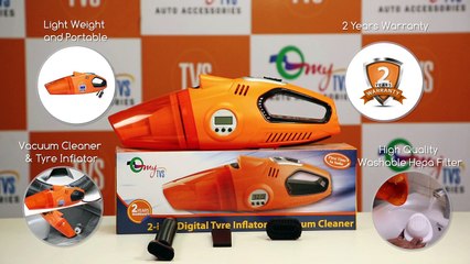 myTVS 2 in 1 Vacuum Cleaner & Tyre Inflator