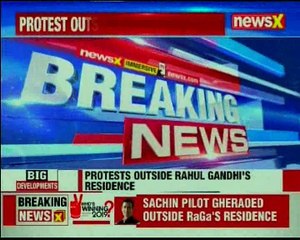 Rahul Gandhi and Sachin Pilot gheraoed by protestors