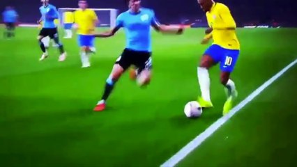 El Vacile de Neymar y el Enfado de Cavani en el Brasil-Uruguay