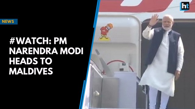 #Watch: PM Narendra Modi heads to Maldives